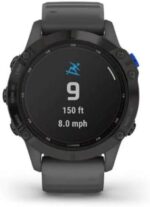 Garmin Fenix 6, Premium Multisport GPS Smartwatch, Silver With Black Band AU ™ - Image 5