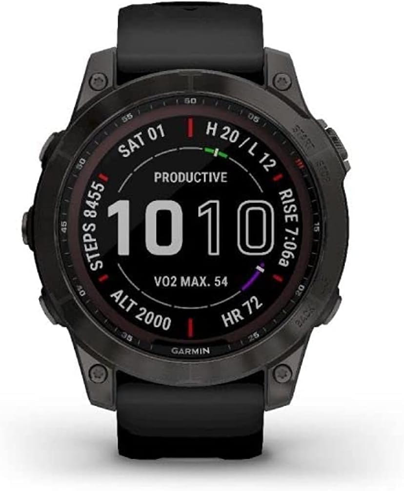 518i8aMRzmL._AC_SL1006.jpg Garmin Fenix 7 Sapphire Solar GPS Watch, black AU ™ - Image 1