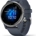 Garmin Venu 2, GPS Fitness Smartwatch, Slate Stainless Steel Bezel with Black Band AU ™