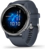 Garmin Venu 2, GPS Fitness Smartwatch, Slate Stainless Steel Bezel with Black Band AU ™