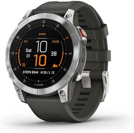 Garmin epix (Gen 2), Carbon Gray DLC Titanium with Black Band, Premium Active Smartwatch (010-02582-12) AU ™