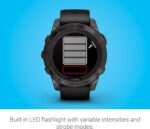 Garmin Fenix 7 Pro Solar, Glass, Slate Gray Stainless Steel with Black Silicone Band AU ™ - Image 11