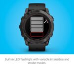 Garmin Fenix 7 Pro Solar, Glass, Slate Gray Stainless Steel with Black Silicone Band AU ™ - Image 5