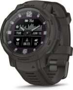 Garmin Instinct Crossover Solar Hybrid Smart Watch 45mm Solar Charger Rugged Design and Super Luminova Hands 70 Day Run Time 30 Sports GPS Cardio SpO2 Activity Tracker (Graphite) AU ™ - Image 6