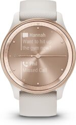 Garmin vívomove Trend, Stylish Hybrid Smartwatch, Long-Lasting Battery Life, Dynamic Watch Hands and Touchscreen Display, French Gray AU ™ - Image 8
