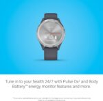 Garmin Vivomove Style, Hybrid Fitness Smartwatch, Graphite Aluminum Case with Black Pepper Woven Nylon Band Gunmetal/dark Gray 010-02240-03 AU ™ - Image 30
