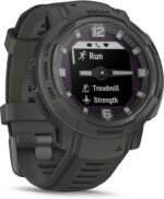Garmin Instinct Crossover Solar Hybrid Smart Watch 45mm Solar Charger Rugged Design and Super Luminova Hands 70 Day Run Time 30 Sports GPS Cardio SpO2 Activity Tracker (Graphite) AU ™ - Image 7