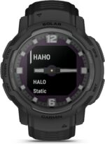 Garmin Instinct Crossover Solar, Rugged Hybrid Smartwatch with Solar Charging Capabilities, Analog Hands and Digital Display, Graphite, Adjustable AU ™ - Image 8
