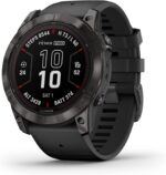 Garmin Fenix 7 Pro Solar, Glass, Slate Gray Stainless Steel with Black Silicone Band AU ™