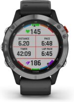 Garmin Fenix 6X Pro, Premium Multisport GPS Watch, Features Mapping, Music, Grade-Adjusted Pace Monitoring and Pulse Ox Sensors, Black with Black Band AU ™ - Image 6