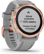 Garmin Fenix 6 Pro Solar, Premium Multisport GPS Smartwatch, Mineral Blue With Whitestone Band AU ™ - Image 12