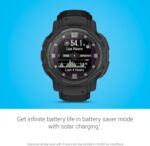 Garmin Instinct Crossover Solar, Rugged Hybrid Smartwatch with Solar Charging Capabilities, Analog Hands and Digital Display, Graphite, Adjustable AU ™ - Image 12