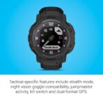 Garmin Instinct Crossover Solar, Rugged Hybrid Smartwatch with Solar Charging Capabilities, Analog Hands and Digital Display, Graphite, Adjustable AU ™ - Image 11