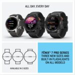 Garmin Fenix 7 Pro Solar, Glass, Slate Gray Stainless Steel with Black Silicone Band AU ™ - Image 38
