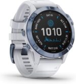 Garmin Fenix 6 Pro Solar, Premium Multisport GPS Smartwatch, Mineral Blue With Whitestone Band AU ™ - Image 4